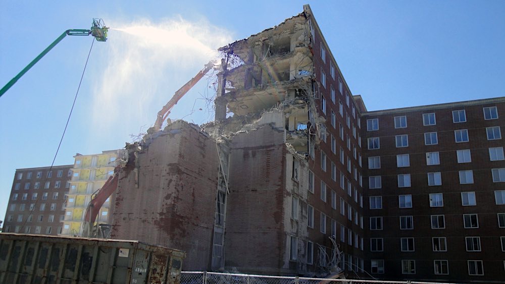 BSU Lafollette Complex demolition photo 2