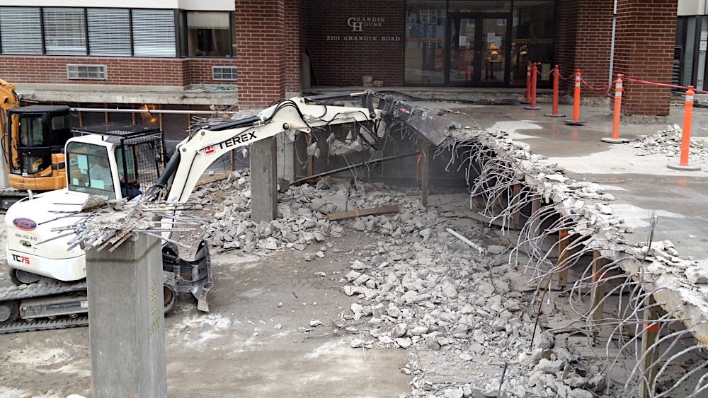 Cincinnati Parking Garage demolition photo 2