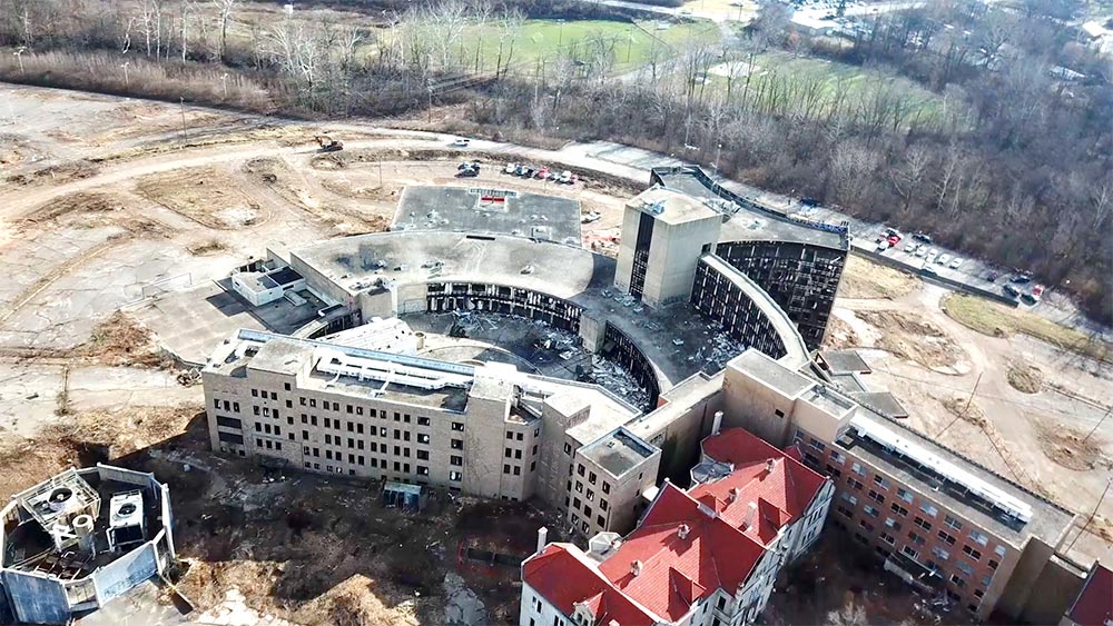 Former Reid Hospital demolition photo 3