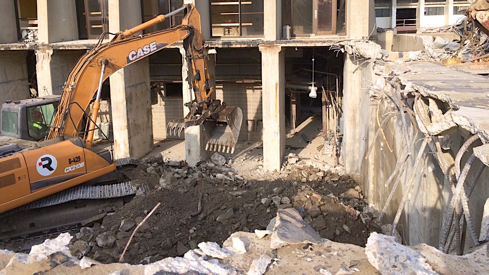 ISU Statesman Towers demolition photo 12