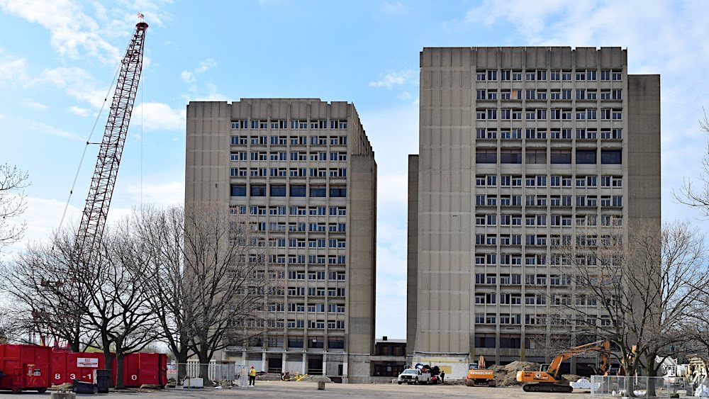 ISU Statesman Towers demolition photo 4