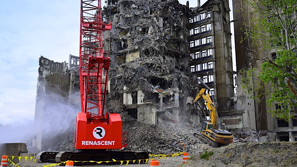 ISU Statesman Towers demolition photo 8