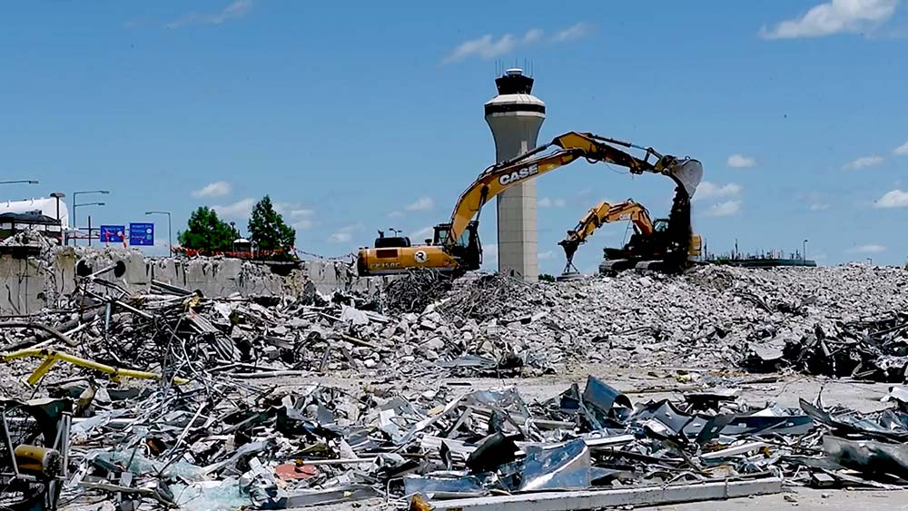 Kansas City International Airport demolition photo 1