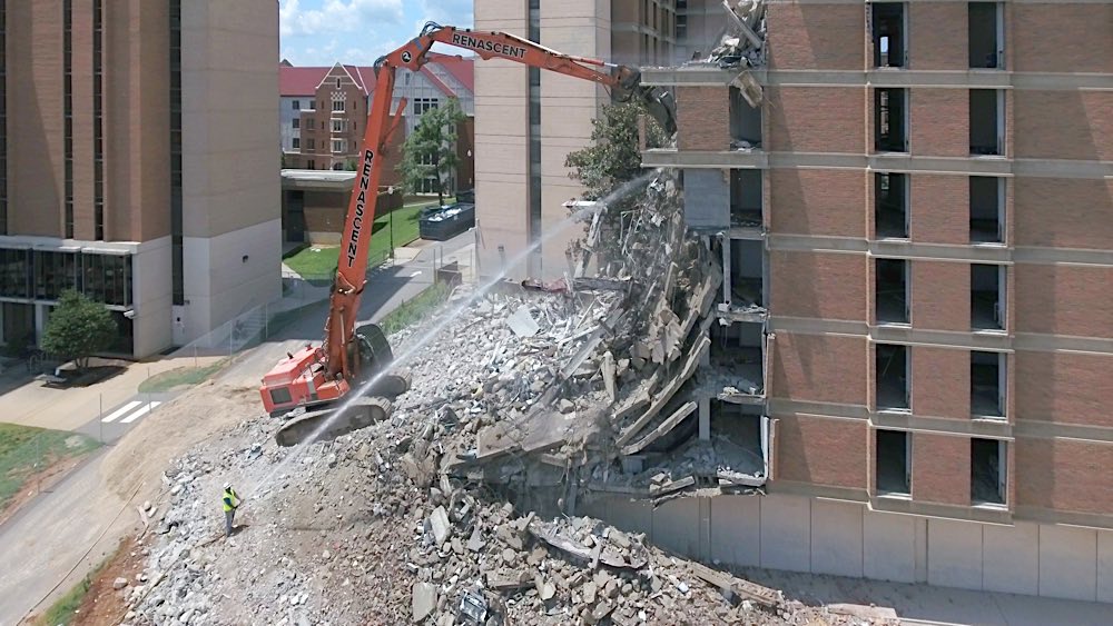 UT Humes Hall demolition photo 2